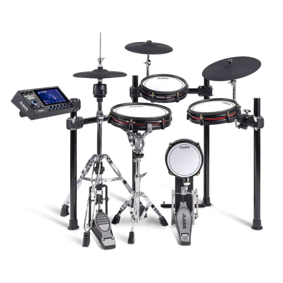 Alesis Strata Club Premium 7-Piece Electronic Drum Set w 7" Touchscreen , Bluetooth and WIFI