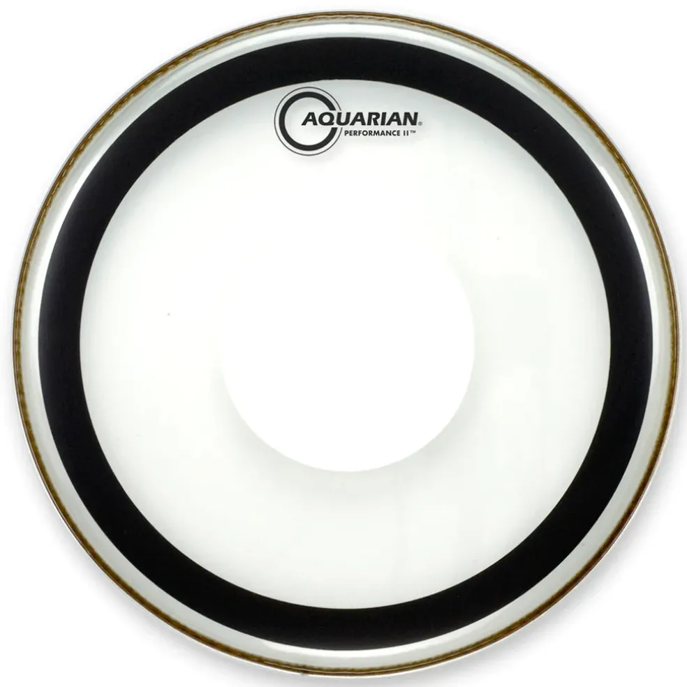 Aquarian PFPD26B 26" Performance II 2ply Clear w/Power Dot