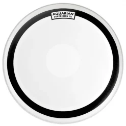 Aquarian SKIII24 24" Super-Kick 3 Coated 1ply w/Power Dot White
