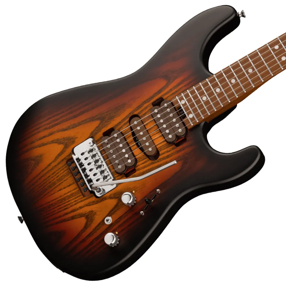 Charvel - Guthrie Govan Signature MJ San Dimas SD24 CM, Caramelized Maple Fingerboard - Three-Tone Sunburst