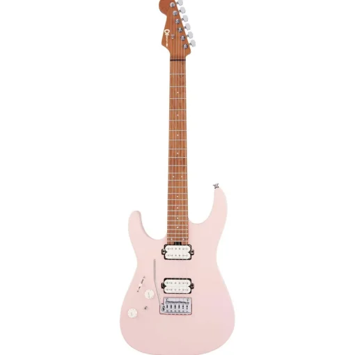 Charvel - Pro-Mod DK24 HH 2PT CM LH - Caramelized Fingerboard - Satin Shell Pink