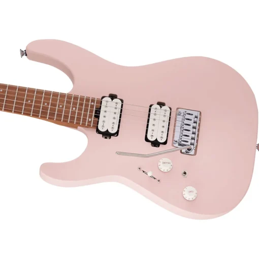 Charvel - Pro-Mod DK24 HH 2PT CM LH - Caramelized Fingerboard - Satin Shell Pink