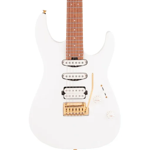 Charvel - Pro-Mod DK24 HSS 2PT CM, Caramelized Maple Fingerboard, Snow White