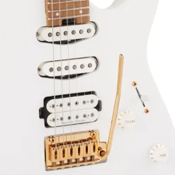 Charvel - Pro-Mod DK24 HSS 2PT CM, Caramelized Maple Fingerboard, Snow White