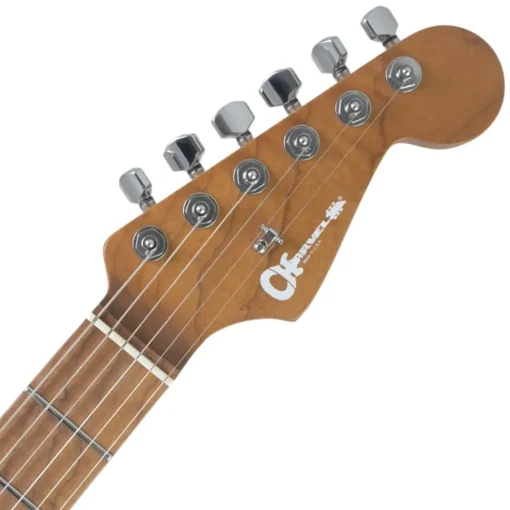 Charvel - USA Select DK24 HH 2PT CM, Caramelized Flame Maple Fingerboard, Oxblood