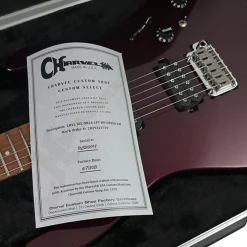 Charvel - USA Select DK24 HH 2PT CM, Caramelized Flame Maple Fingerboard, Oxblood