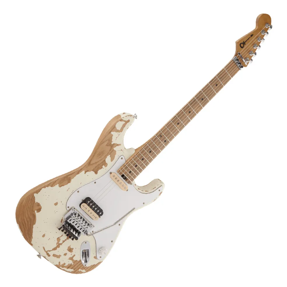 Charvel Henrik Danhage Limited Edition Signature Pro-Mod So-Cal Style 1 HS FR M, Maple Fingerboard, White Relic