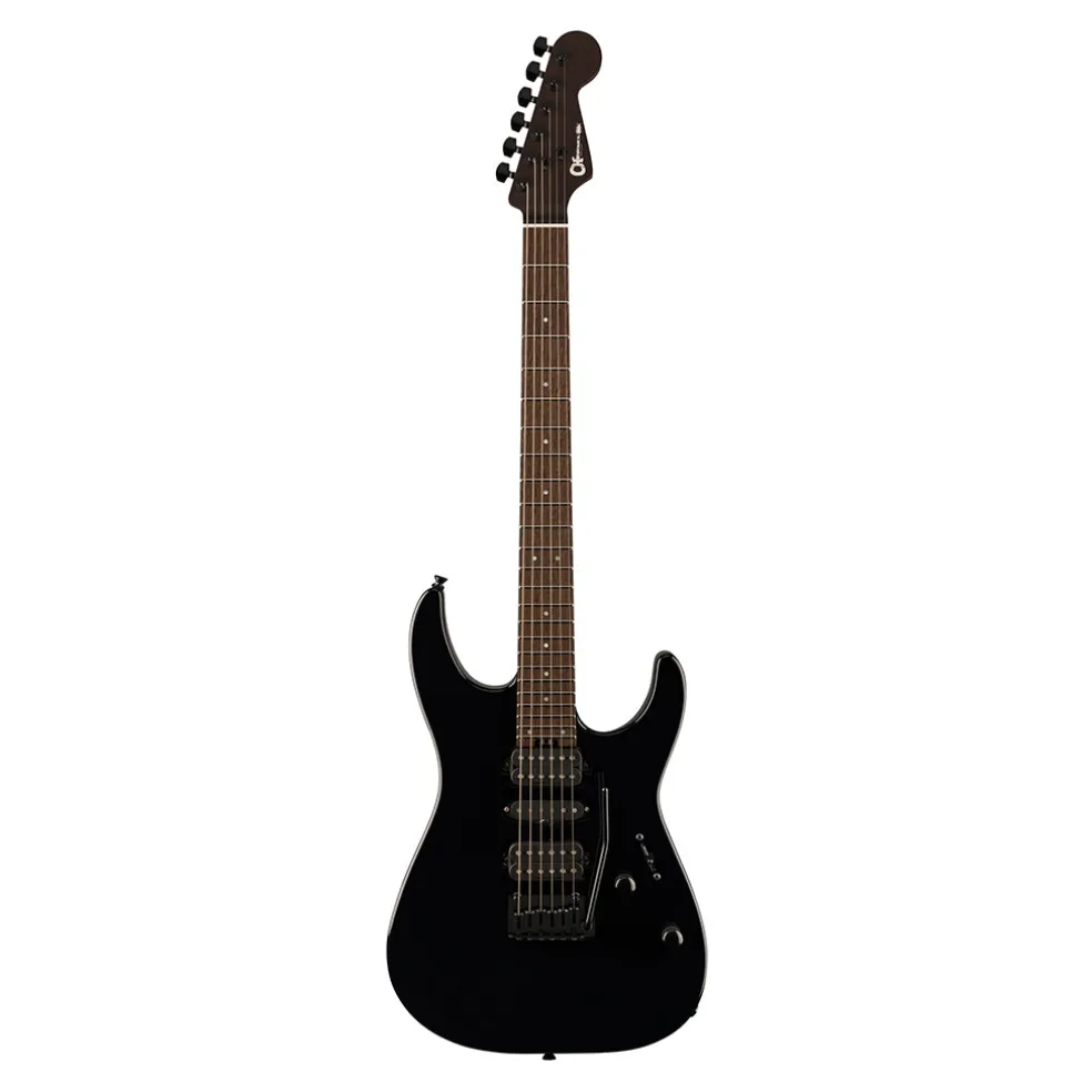 Charvel MJ DK24 HSH 2PT W with Mahogany Body and Wenge Fingerboard - Black
