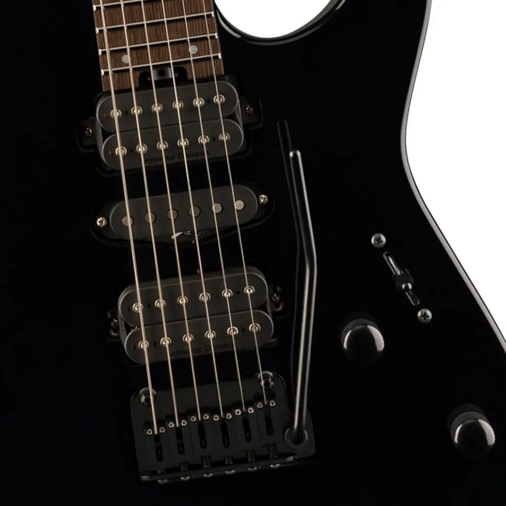 Charvel MJ DK24 HSH 2PT W with Mahogany Body and Wenge Fingerboard - Black