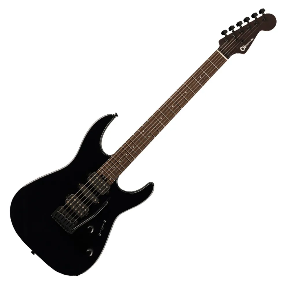 Charvel MJ DK24 HSH 2PT W with Mahogany Body and Wenge Fingerboard - Black
