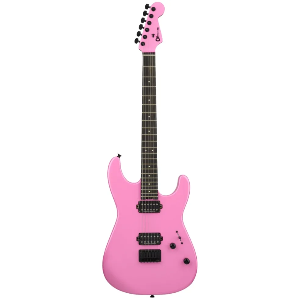 Charvel Mod Plus SD1 HH HT Electric Guitar, Ebony Fingerboard - Platinum Pink