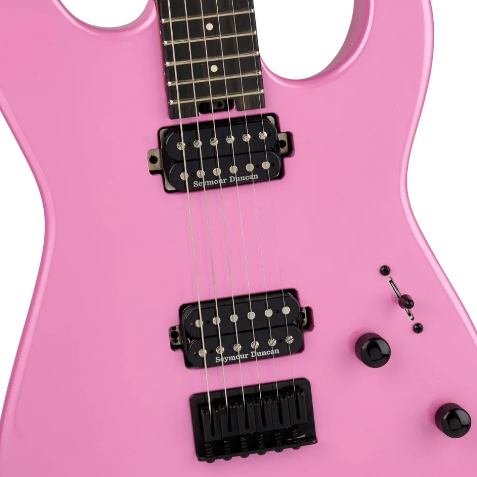 Charvel Mod Plus SD1 HH HT Electric Guitar, Ebony Fingerboard - Platinum Pink