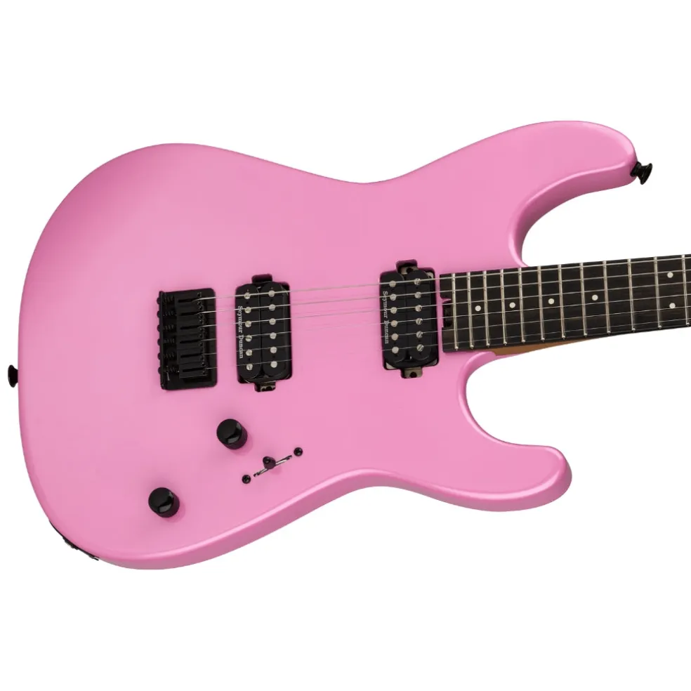 Charvel Mod Plus SD1 HH HT Electric Guitar, Ebony Fingerboard - Platinum Pink