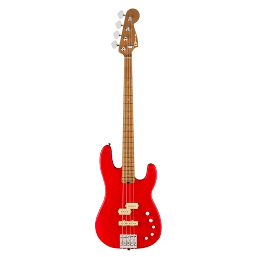Charvel Pro Mod San Dimas Bass PJ IV MAH Satin Ferarri Red