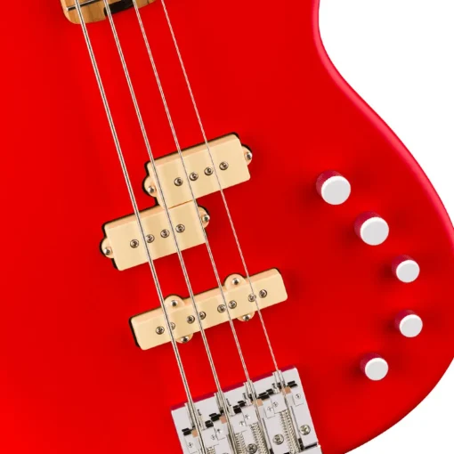 Charvel Pro Mod San Dimas Bass PJ IV MAH Satin Ferarri Red