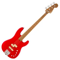 Charvel Pro Mod San Dimas Bass PJ IV MAH Satin Ferarri Red