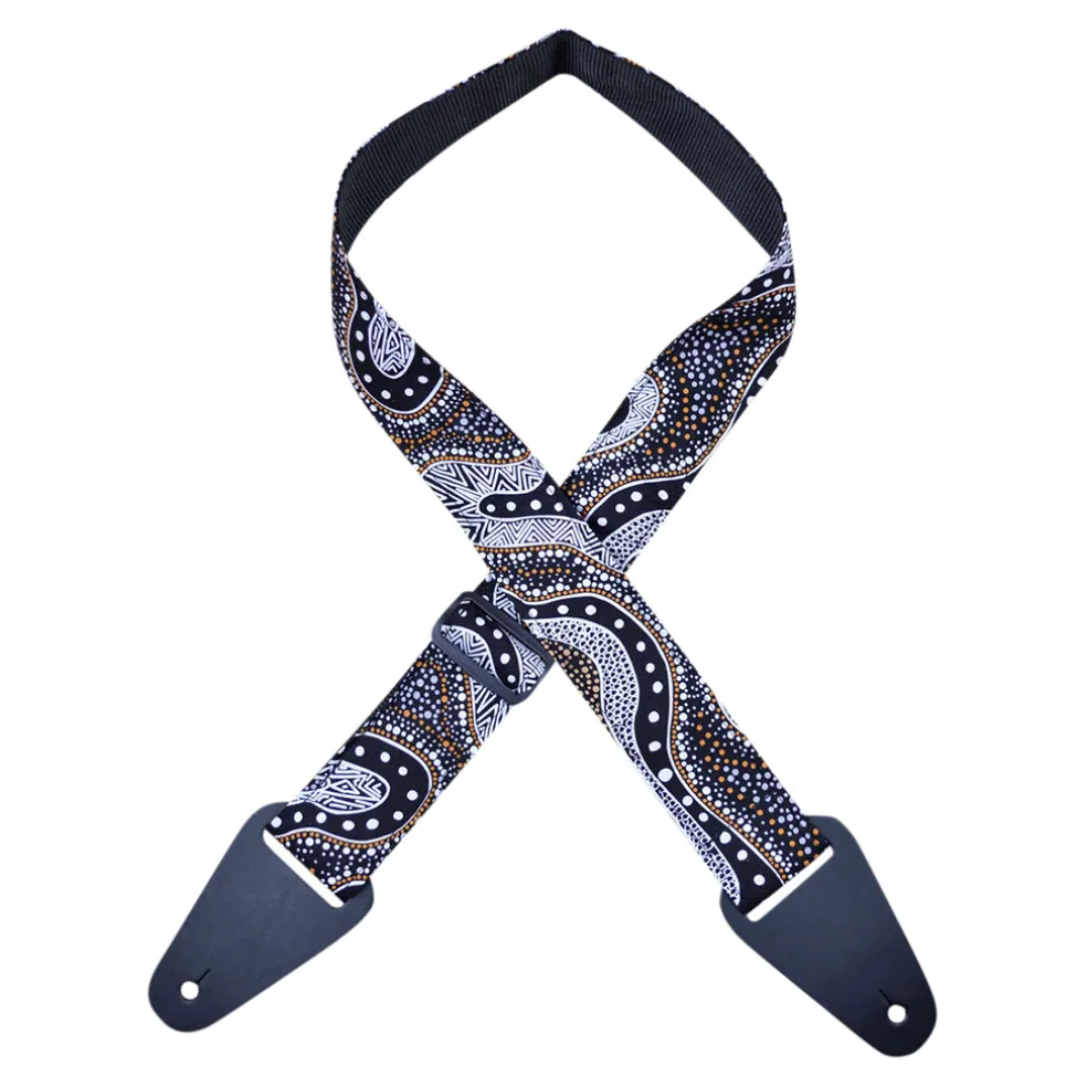 Colonial Leather - Aboriginal Art Guitar Strap – Possum Dreaming
