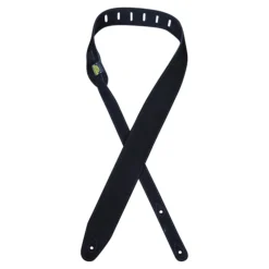 Colonial Leather - Double Suede Guitar Strap - Black