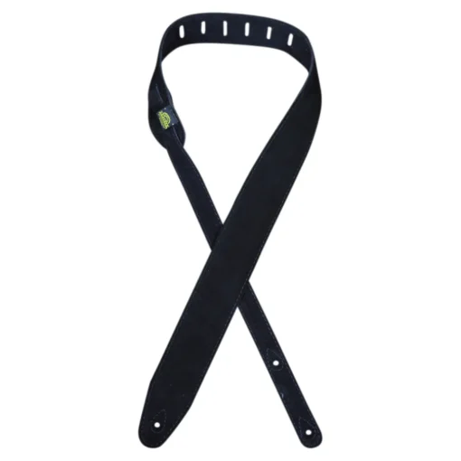 Colonial Leather - Double Suede Guitar Strap - Black