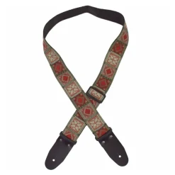 Colonial Leather - Jacquard Rag Strap - Rust