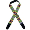 Colonial Leather - Lime Rasta Rag Guitar Strap - Lime