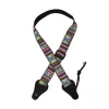 Colonial Leather - Ukulele Jacquard Strap - Hour Glass Pink Blue