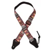 Colonial Leather - Ukulele Jacquard Strap - Hour Glass Pink Grey