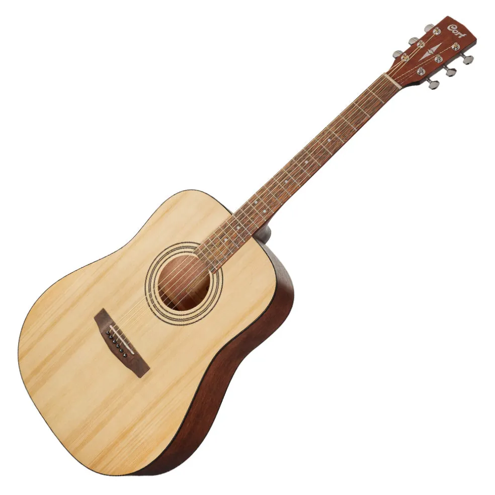 Cort Earth Acoustic Guitar Pack - Open Pore Natural