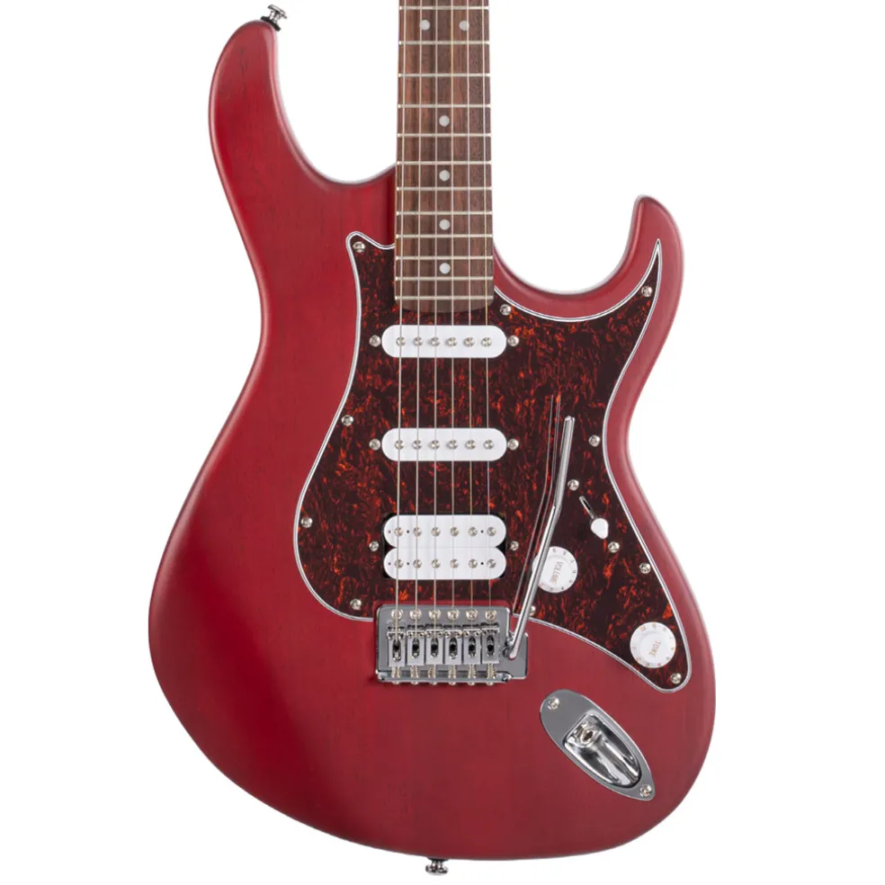 Cort G110 Electric Guitar Open Pore Black Cherry
