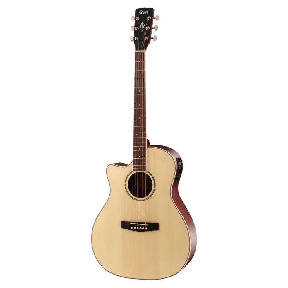 Cort GA-MEDX Left Handed OP Grand Auditorium Open Pore Natural