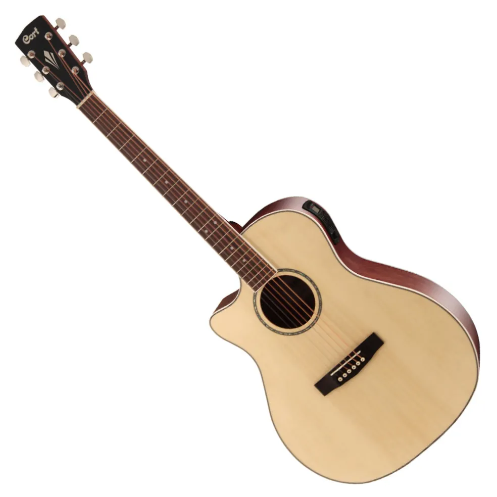 Cort GA-MEDX Left Handed OP Grand Auditorium Open Pore Natural