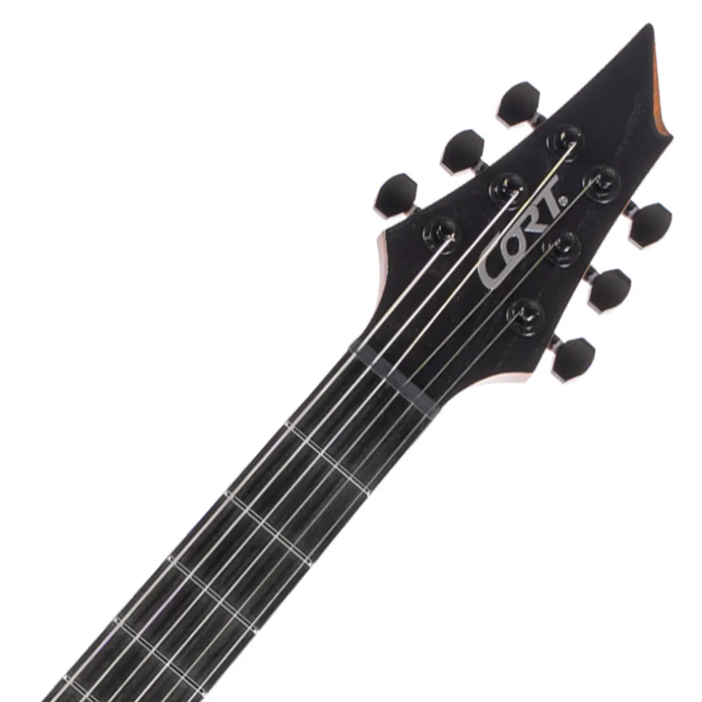 Cort KX700 Open Pore Black with Evertune Bridge and Deluxe Gigbag