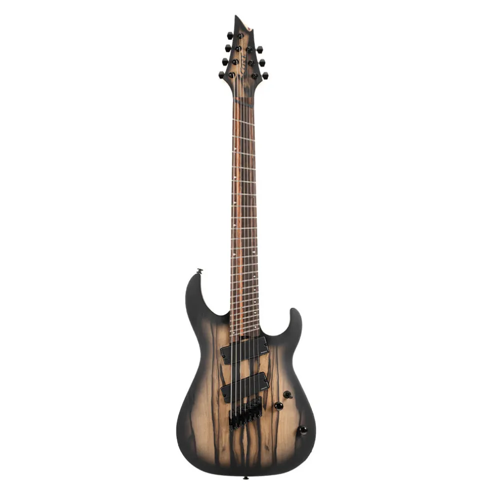 Cort KX507MS Pale Moon 7-String Multi-Scale Guitar - Natural Black Burst