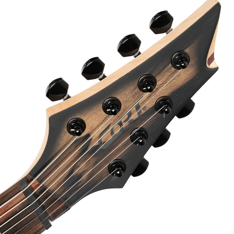 Cort KX507MS Pale Moon 7-String Multi-Scale Guitar - Natural Black Burst