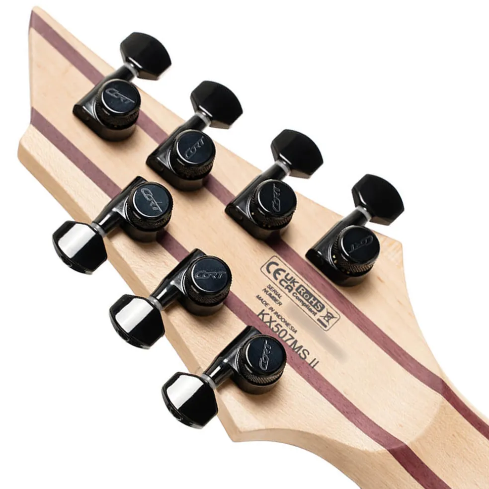 Cort KX507MS Pale Moon 7-String Multi-Scale Guitar - Natural Black Burst