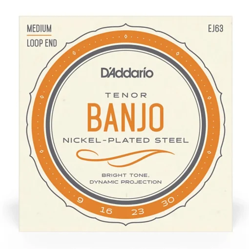 D'Addario - EJ63 - Nickel Banjo Tenor Strings - Banjo Strings