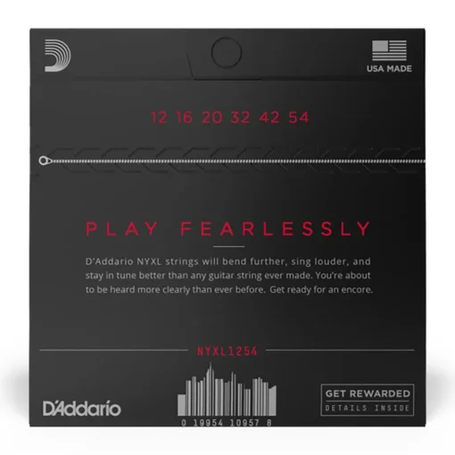 D'Addario - NYXL1254 - NYXL 12-54 Nickel Wound Electric Guitars Strings, Super Light - Electric Guitar Strings