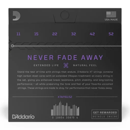 D'Addario - XTAPB1152 - XT Acoustic Phosphor Bronze Light 11-52 - Acoustic Guitar Strings