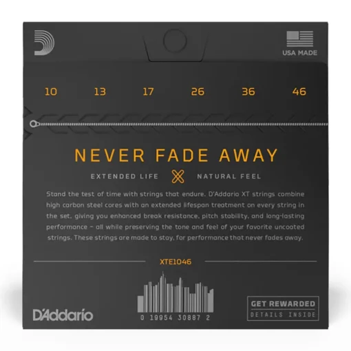 D'Addario - XTE1046 - XT Electric Guitar Regular Light 10-46 - Electric Guitar Strings