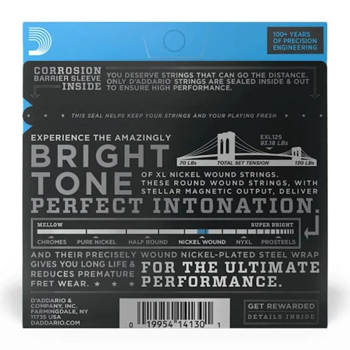 D'Addario EXL125 Super Light Top Regular Bottom 9-46
