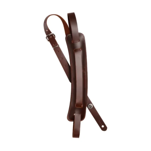 D'Addario John Lennon Signature Strap - Brown Leather w/Pad