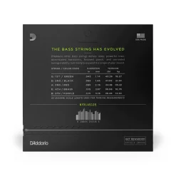 D'Addario NYXL45125 Nickel Wound Bass Guitar Strings, 5-String Lt Top / Med Btm, 45-125, Long Scale