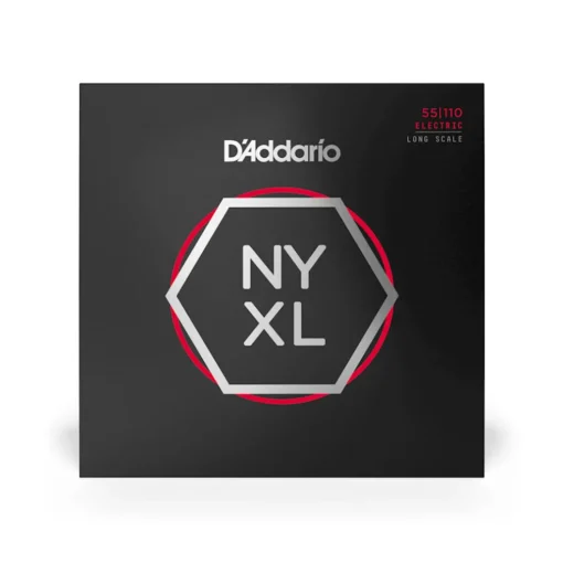 D'Addario NYXL55110 Nickel Wound Bass Guitar Strings, Heavy 55-110, Long Scale