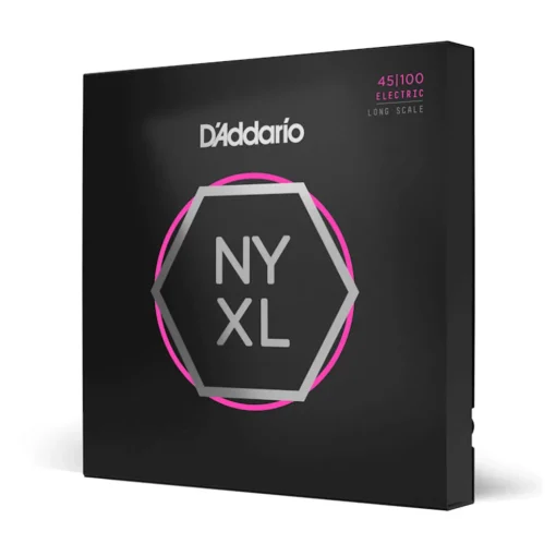 D'Addario NYXL45100 Nickel Wound Bass Guitar Strings, Regular Light, 45-100, Long Scale