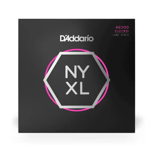 D'Addario NYXL45100 Nickel Wound Bass Guitar Strings, Regular Light, 45-100, Long Scale