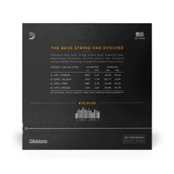 D'Addario NYXL50105 Nickel Wound Bass Guitar Strings, Medium, 50-105, Long Scale