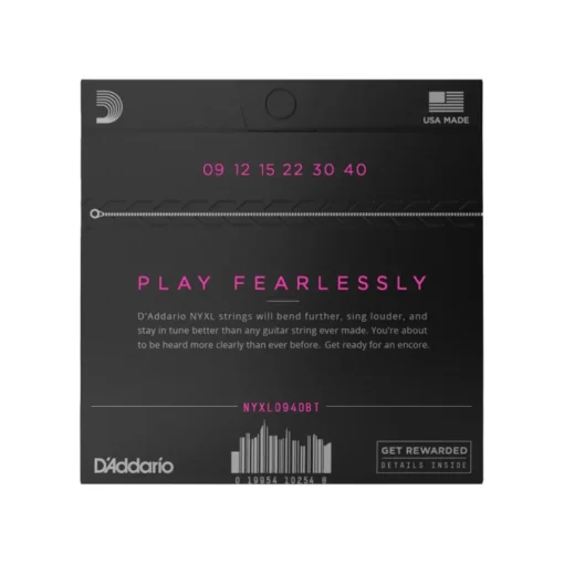 D'Addario NYXL0940BT NYXL Nickel Wound Electric Guitar Strings - .009-.040 Balanced Tension Super Light