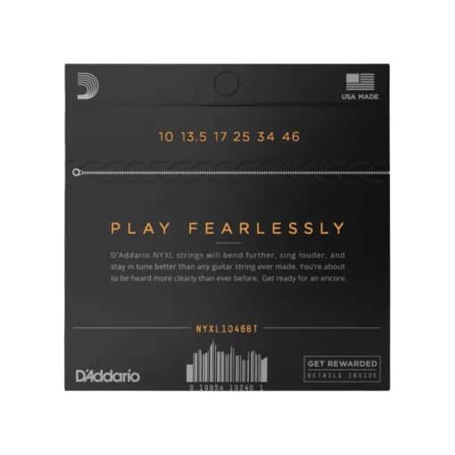 D'Addario NYXL1046BT NYXL Nickel Wound Electric Guitar Strings - .010-.046 Balanced Tension Regular Light
