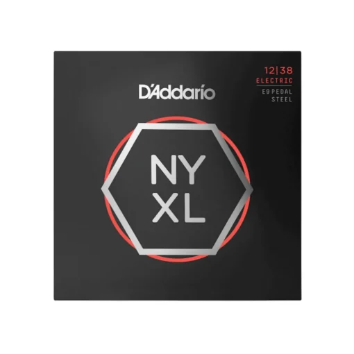 D'Addario NYXL1238PS NYXL Nickel Wound Strings for E9th Pedal Steel - .012-.038, Custom Medium