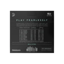 D'Addario NYXL1270PS NYXL Nickel Wound Strings for C6th Pedal Steel - .012-.070, Custom Medium